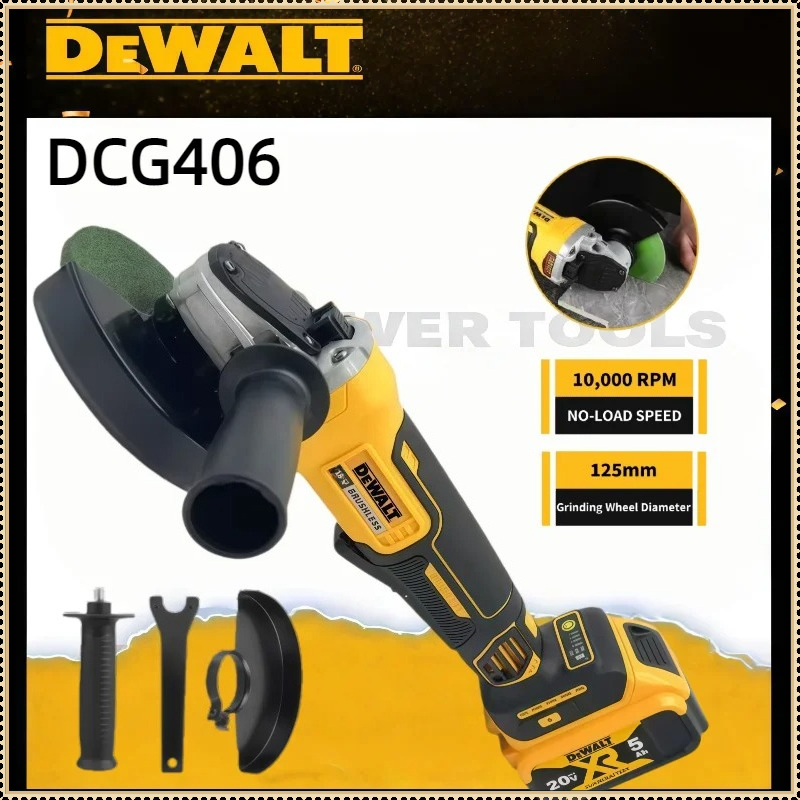 Cordless Angle Grinder 125Mm Brushless - Amoladora Angular Inalámbrica Dewalt DCG406 de