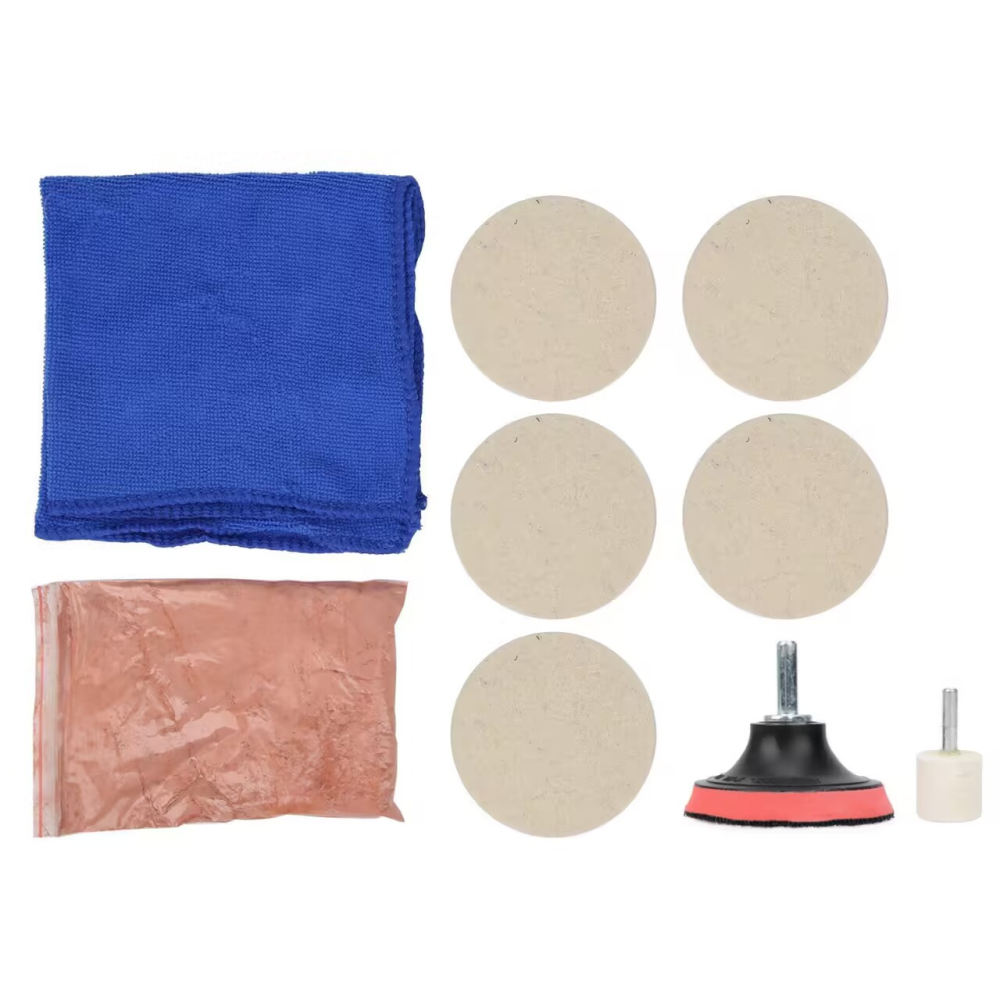 Grinder Polishing Pad Kit - Disco de fieltro de lana para