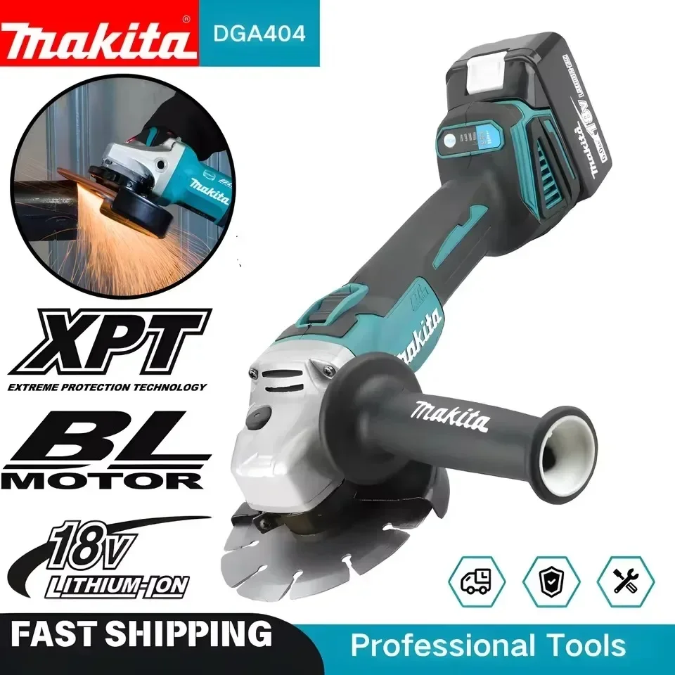 Cordless Angle Grinder 125Mm Brushless - Amoladora angular inalámbrica Makita DGA404 de