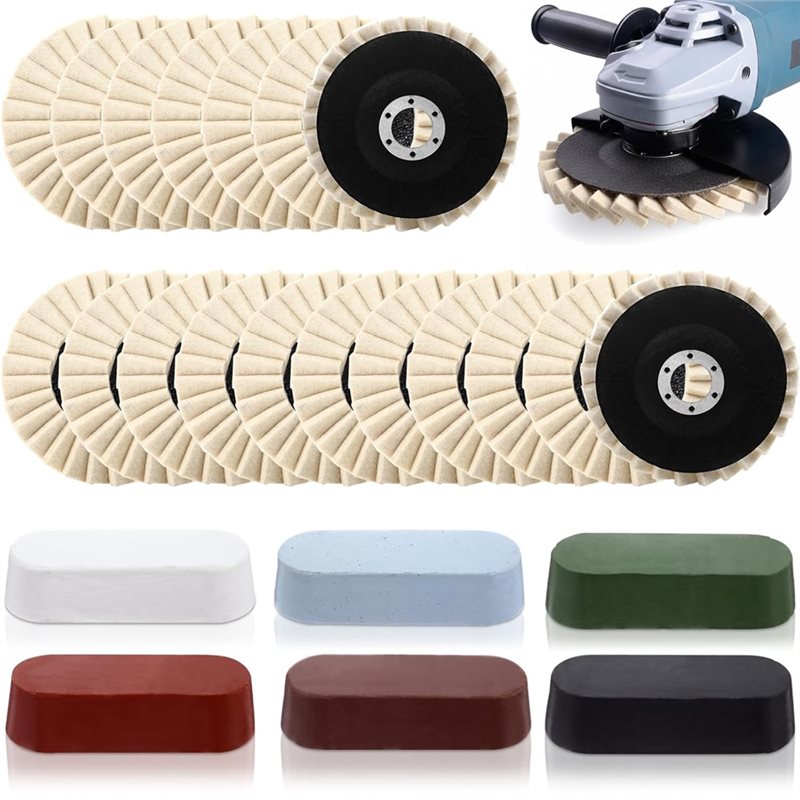 Angle Grinder Flap Disc Set - ABBN-24 Piezas de Discos de Pulido