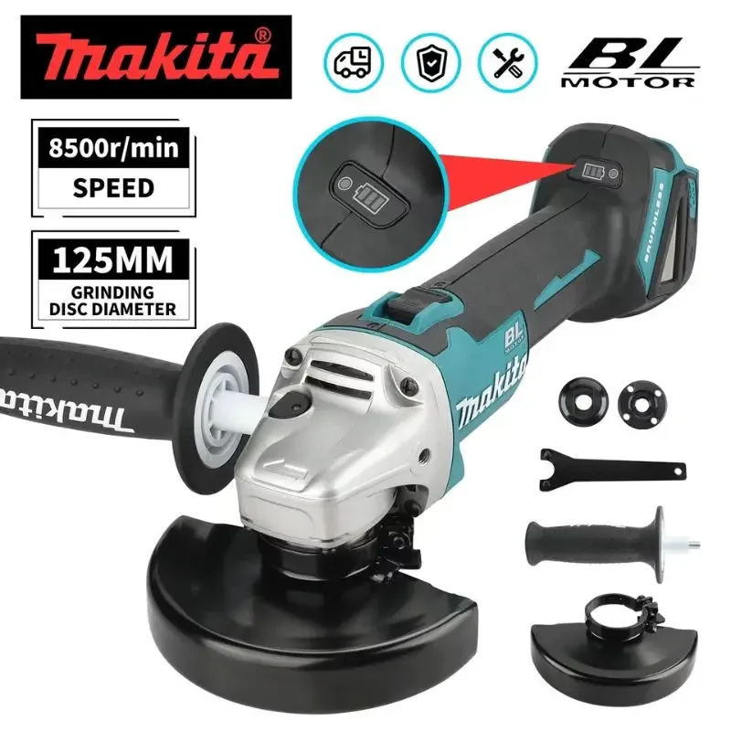 Cordless Angle Grinder 125Mm Brushless - Amoladora angular inalámbrica Makita de 125