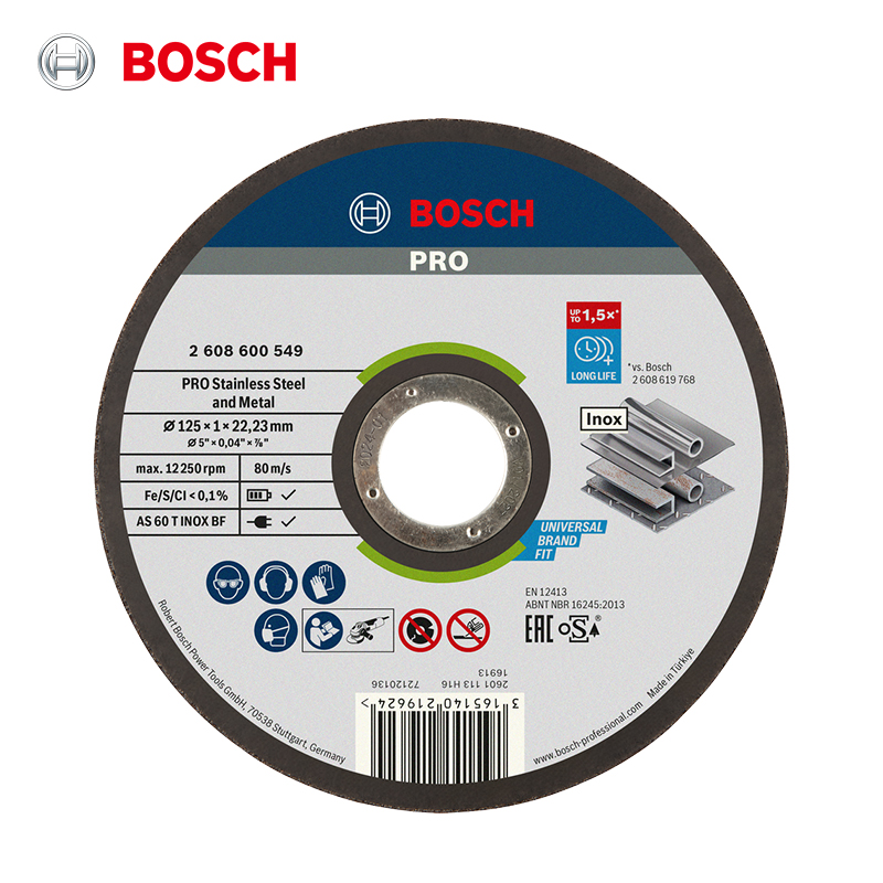 Angle Grinder Cutting Disc 125Mm - Disco de corte Bosch de 125mm,