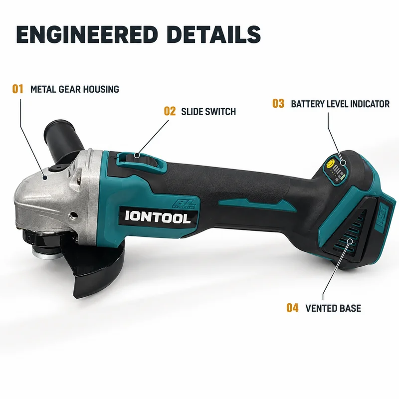Amoladora angular inalámbrica  - Brushless Grinder 100Mm 850W reseña y precio