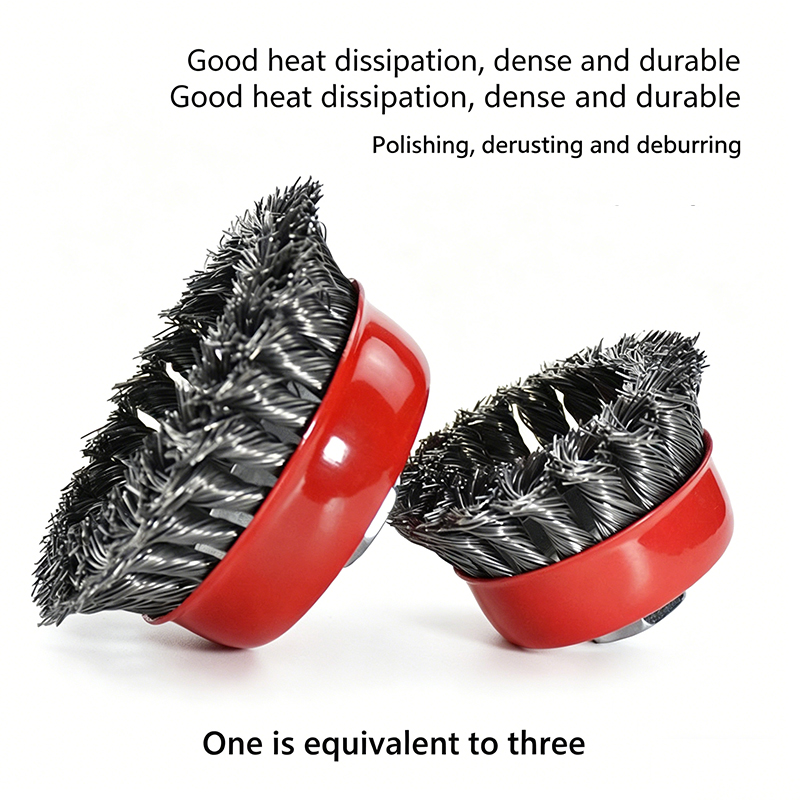 Cepillo de alambre de 3 hilos  - Angle Grinder Wire Brush Wheel reseña y precio