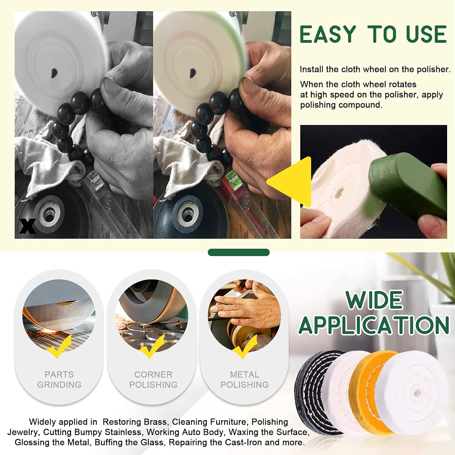 Kit de Pulido para Amoladora d - Grinder Polishing Pad Kit reseña y precio