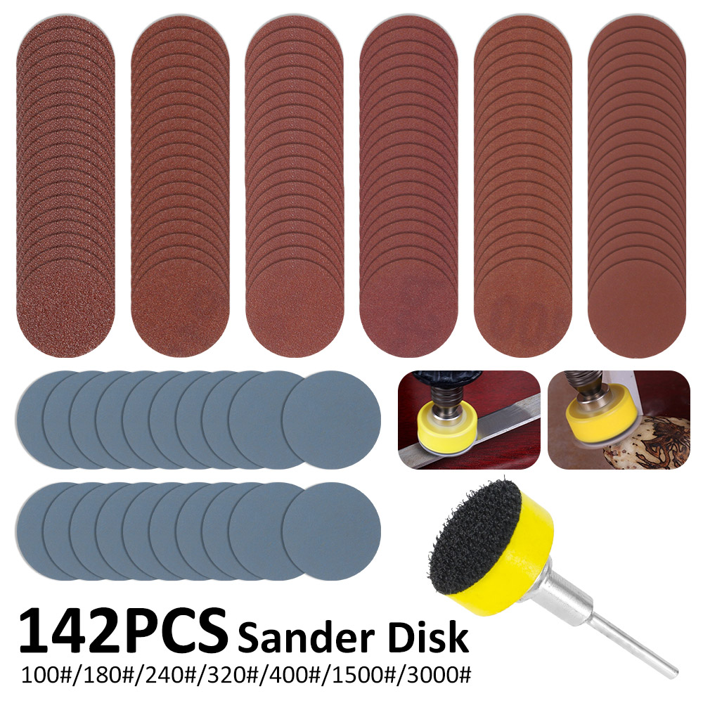 Juego de 142 discos de lijado  - Grinder Polishing Pad Kit reseña y precio