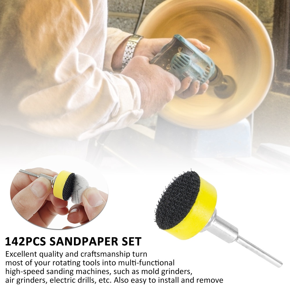 Juego de 142 discos de lijado  - Grinder Polishing Pad Kit reseña y precio