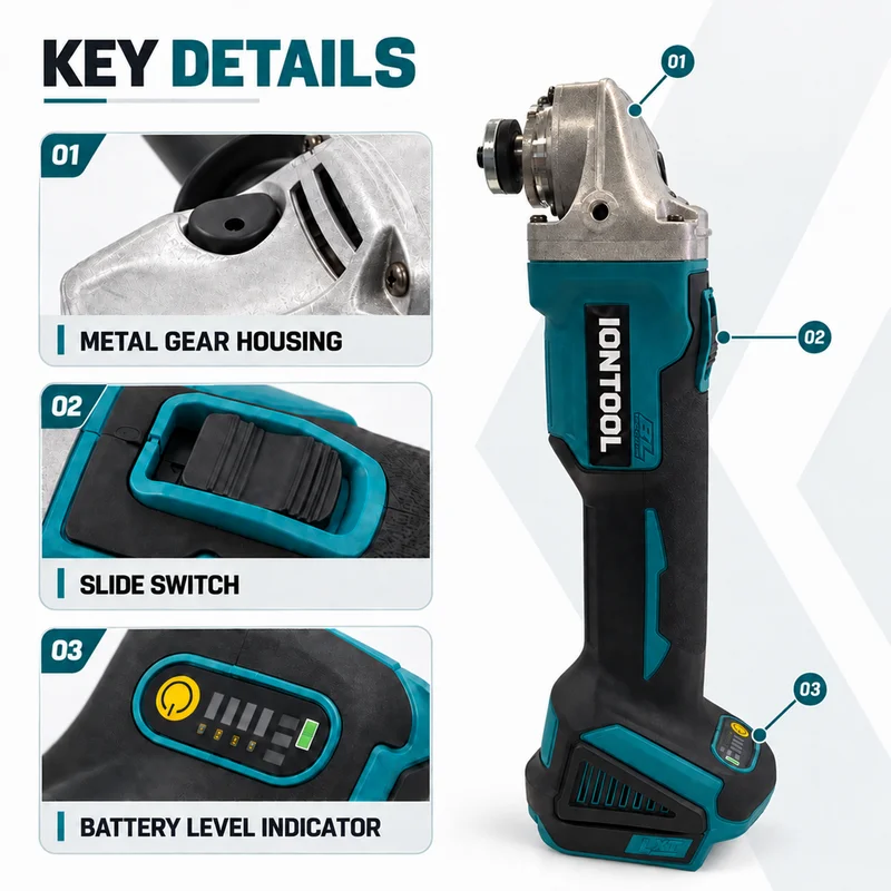 Amoladora angular portátil e i - Brushless Grinder 100Mm 850W reseña y precio