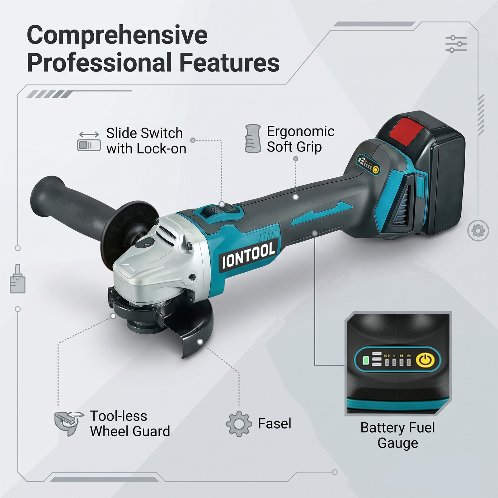 Amoladora Angular Inalámbrica  - Brushless Grinder 100Mm 850W reseña y precio