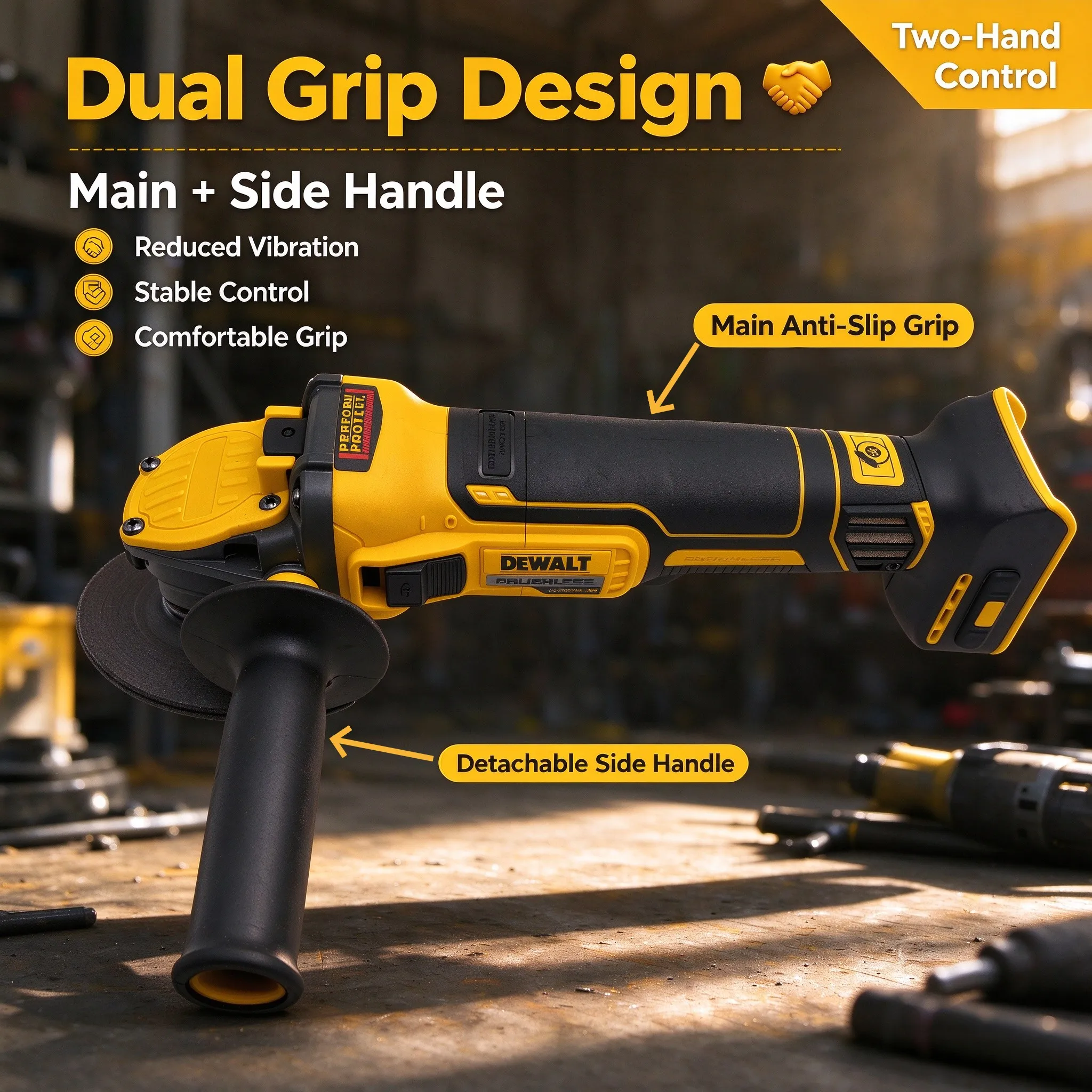 Amoladora Angular Inalámbrica  - Cordless Angle Grinder 125Mm Brushless reseña y precio