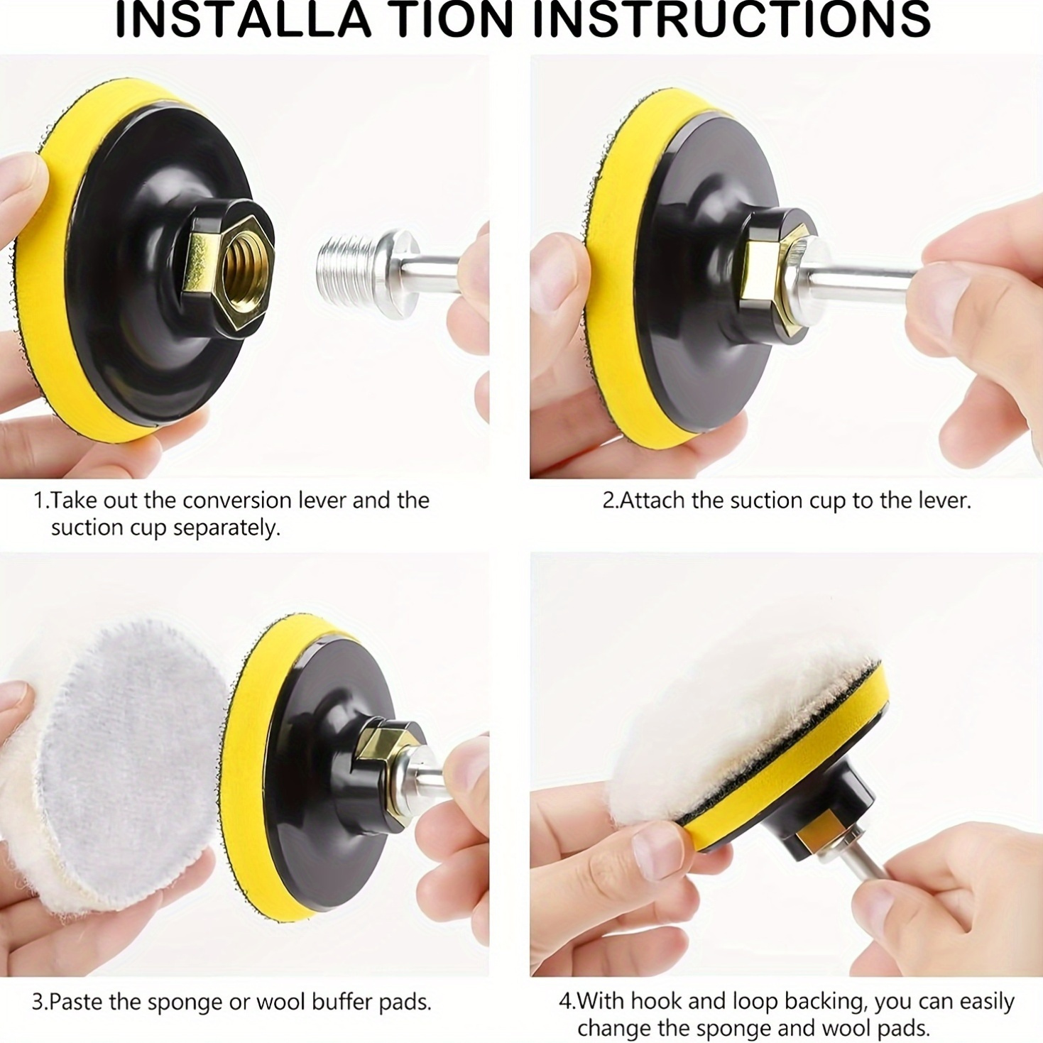 Kit de 17 piezas de esponjas d - Grinder Polishing Pad Kit reseña y precio
