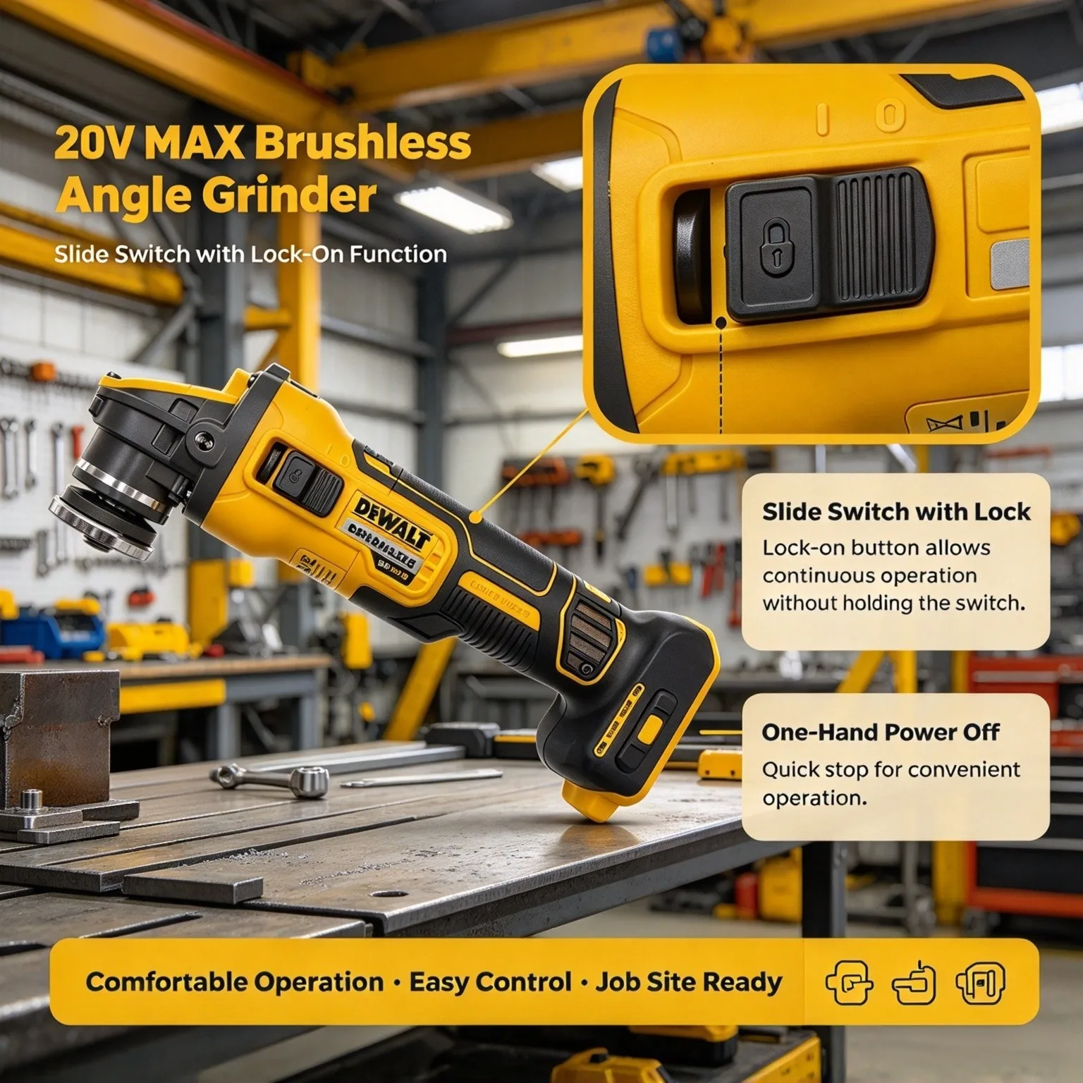 Amoladora angular DEWALT DCG40 - Cordless Angle Grinder 125Mm Brushless reseña y precio