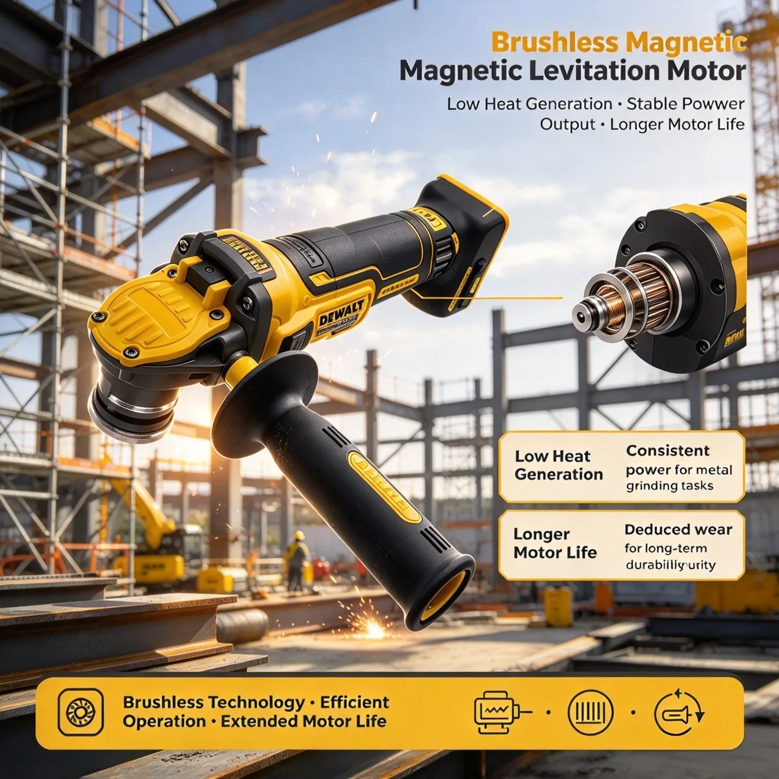 Amoladora angular DEWALT DCG40 - Cordless Angle Grinder 125Mm Brushless reseña y precio