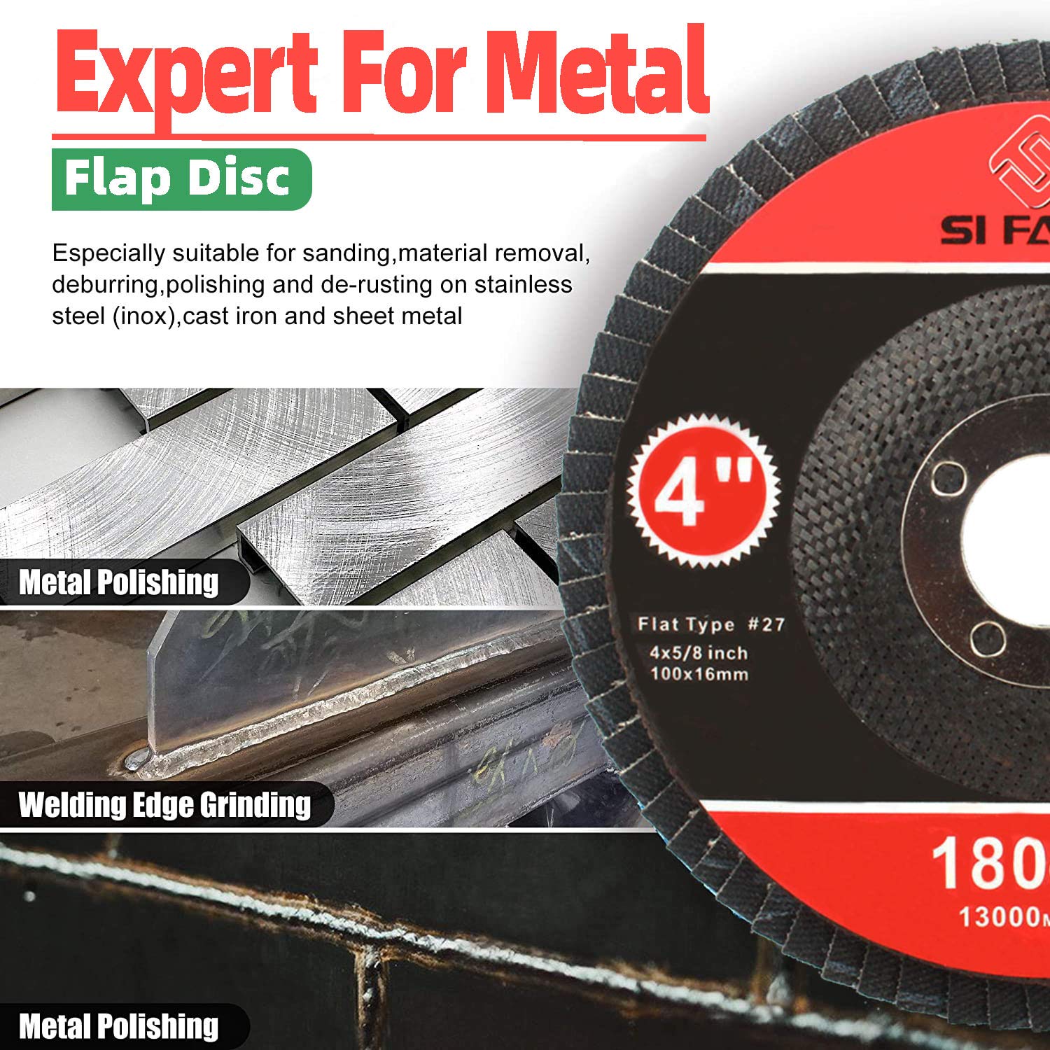 Discos de Láminas de Zirconia  - Angle Grinder Flap Disc Set reseña y precio