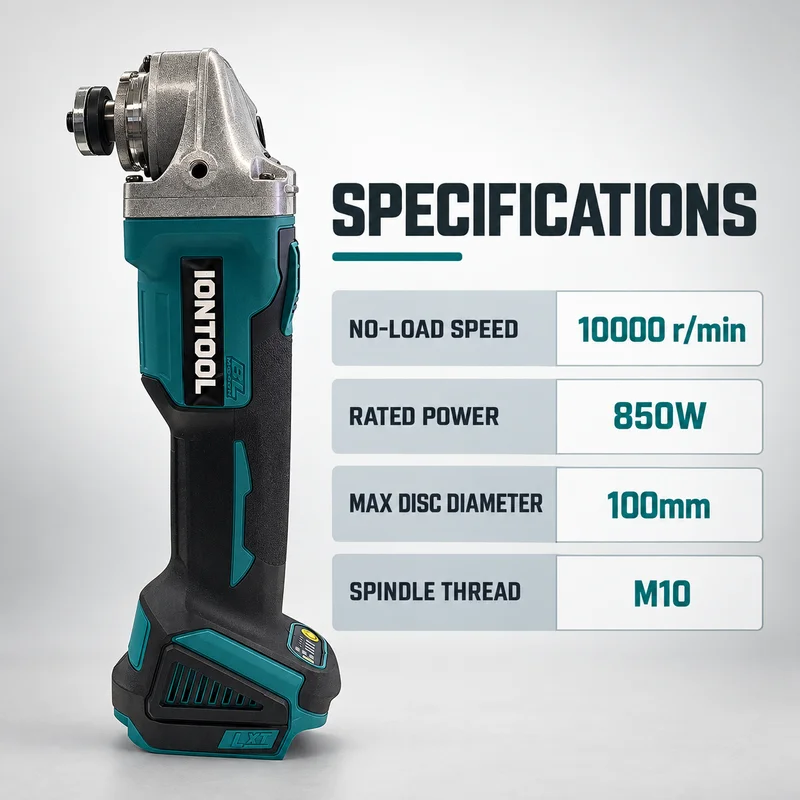Amoladora angular inalámbrica  - Brushless Grinder 100Mm 850W reseña y precio
