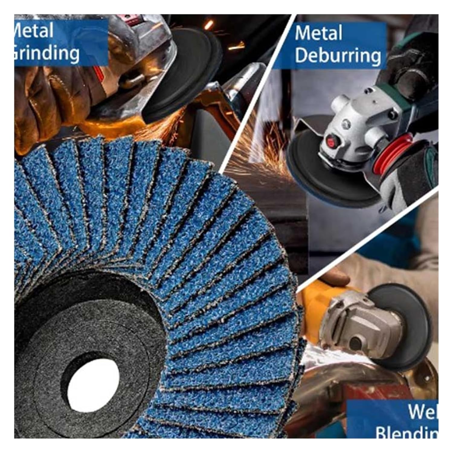 Juego de 3 discos de láminas d - Angle Grinder Flap Disc Set reseña y precio