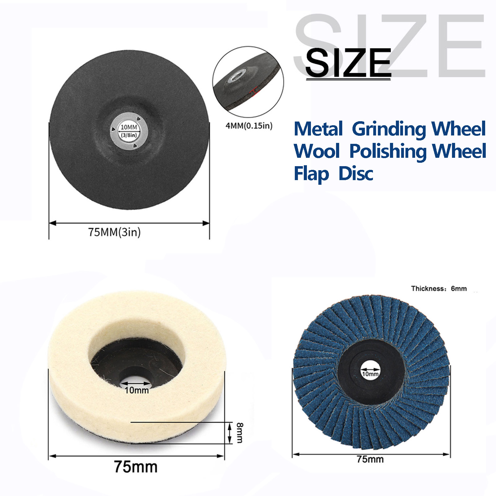 10 unids/set 75mm disco de cor - Angle Grinder Flap Disc Set reseña y precio