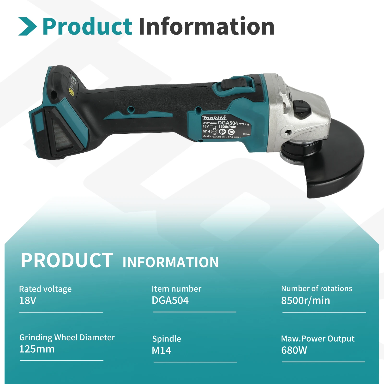 Amoladora angular de litio sin - Cordless Angle Grinder 125Mm Brushless reseña y precio