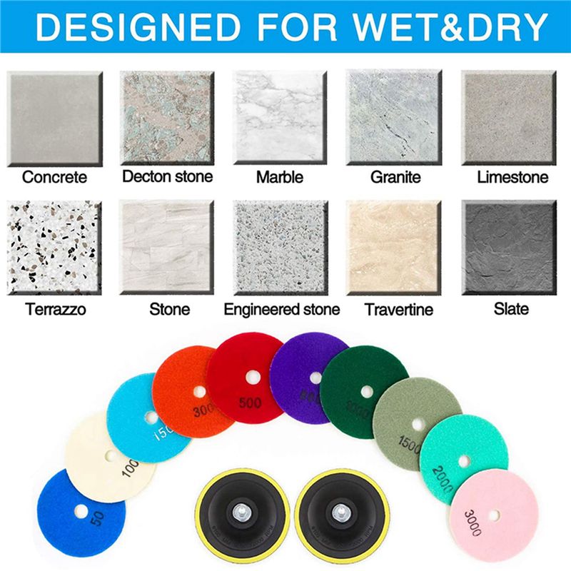 ABWP-36 piezas, juego de disco - Grinder Polishing Pad Kit reseña y precio