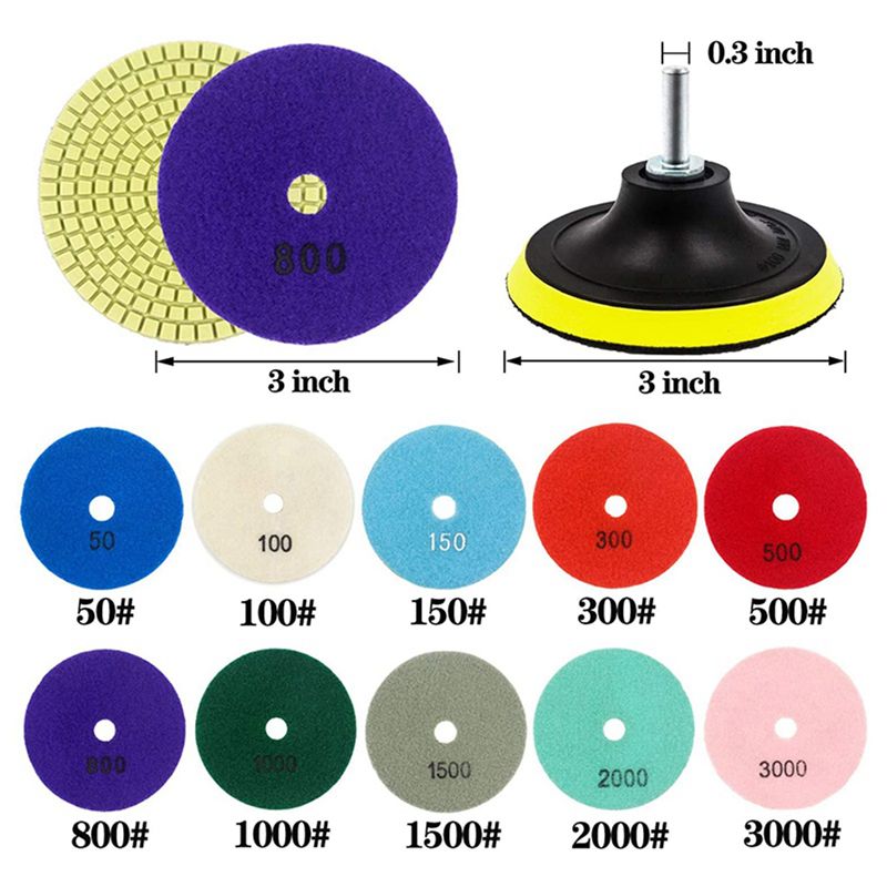 ABWP-36 piezas, juego de disco - Grinder Polishing Pad Kit reseña y precio