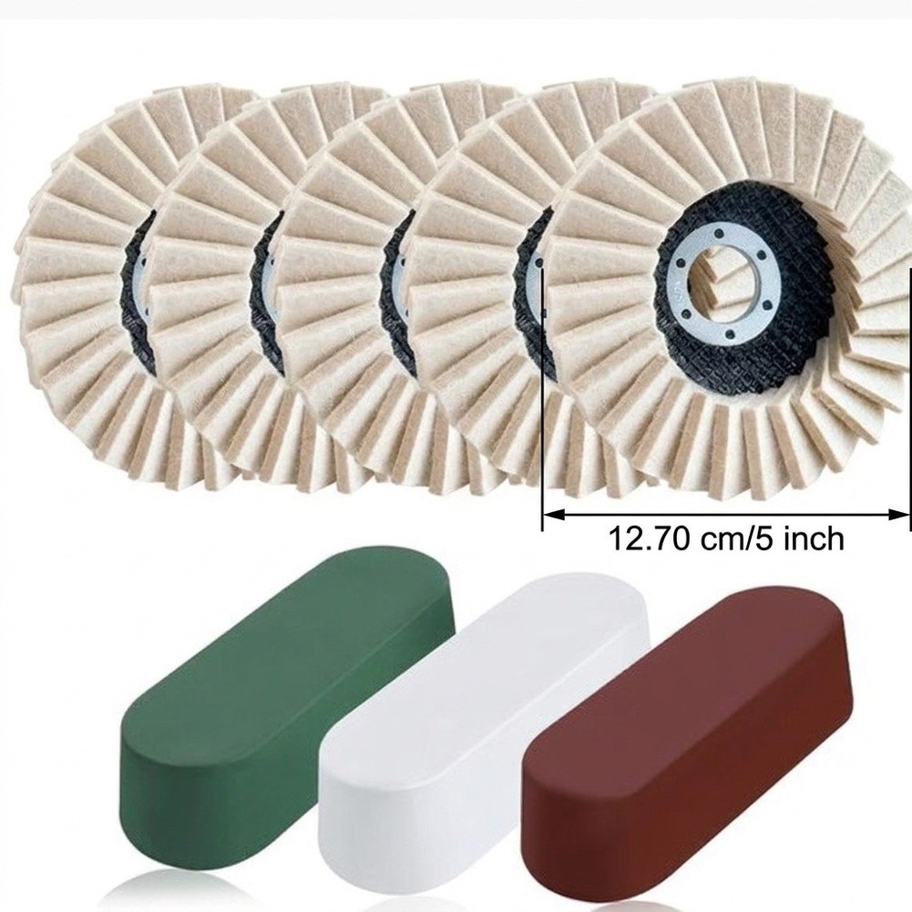 Juego de 5 ruedas de pulido de - Angle Grinder Flap Disc Set reseña y precio