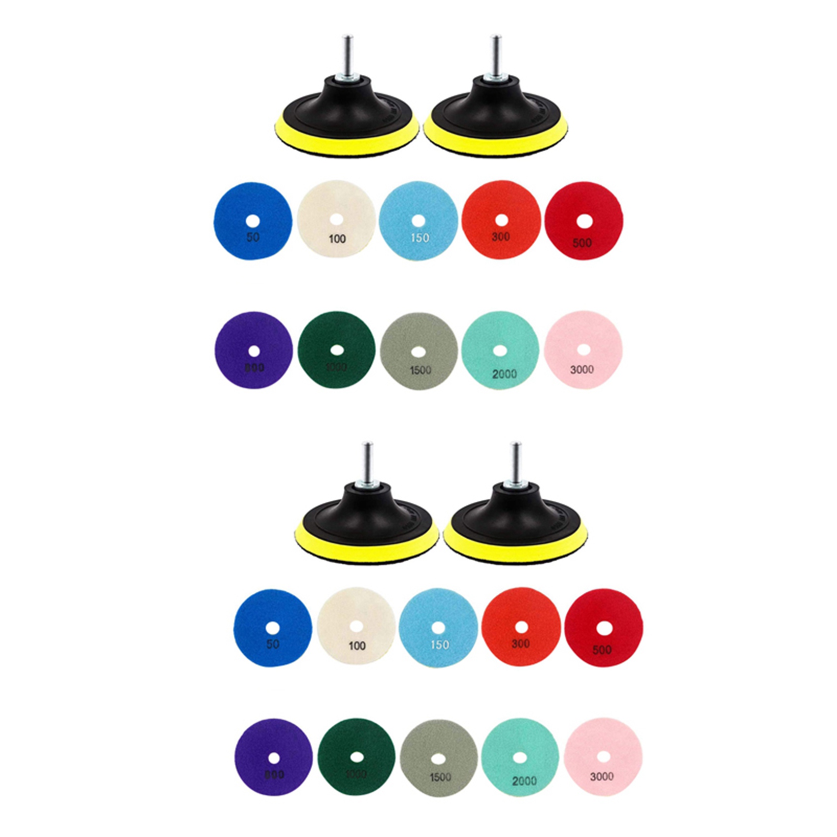 Juego de 23-24 discos de pulid - Grinder Polishing Pad Kit reseña y precio