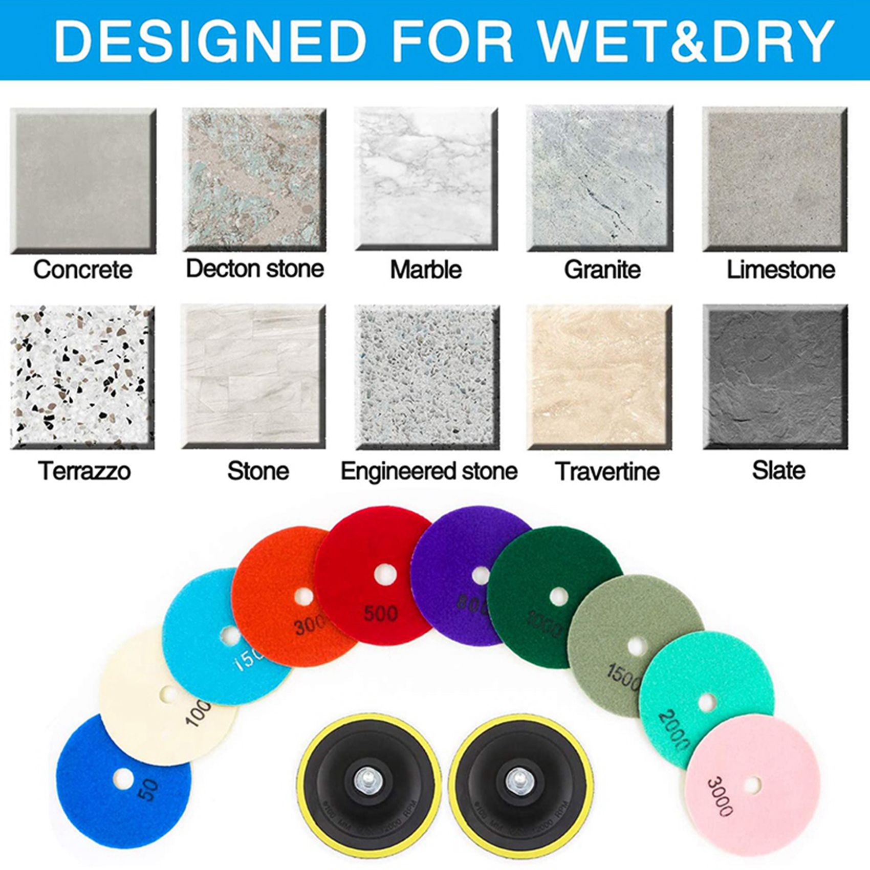 Juego de 23-24 discos de pulid - Grinder Polishing Pad Kit reseña y precio