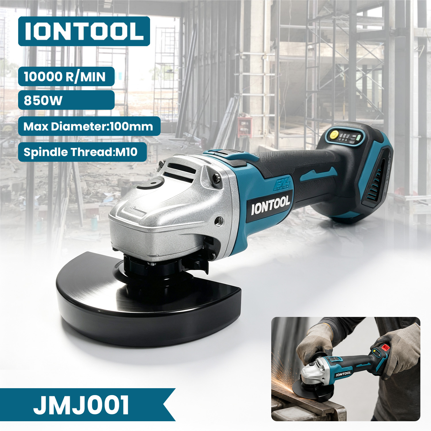 Amoladora Angular Inalámbrica  - Brushless Grinder 100Mm 850W reseña y precio