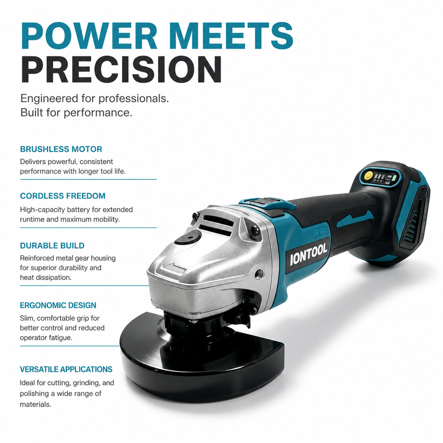 Amoladora Angular Inalámbrica  - Brushless Grinder 100Mm 850W reseña y precio
