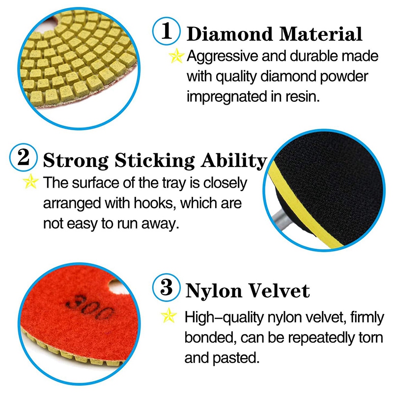 A33Z-Juego de 12 Almohadillas  - Grinder Polishing Pad Kit reseña y precio
