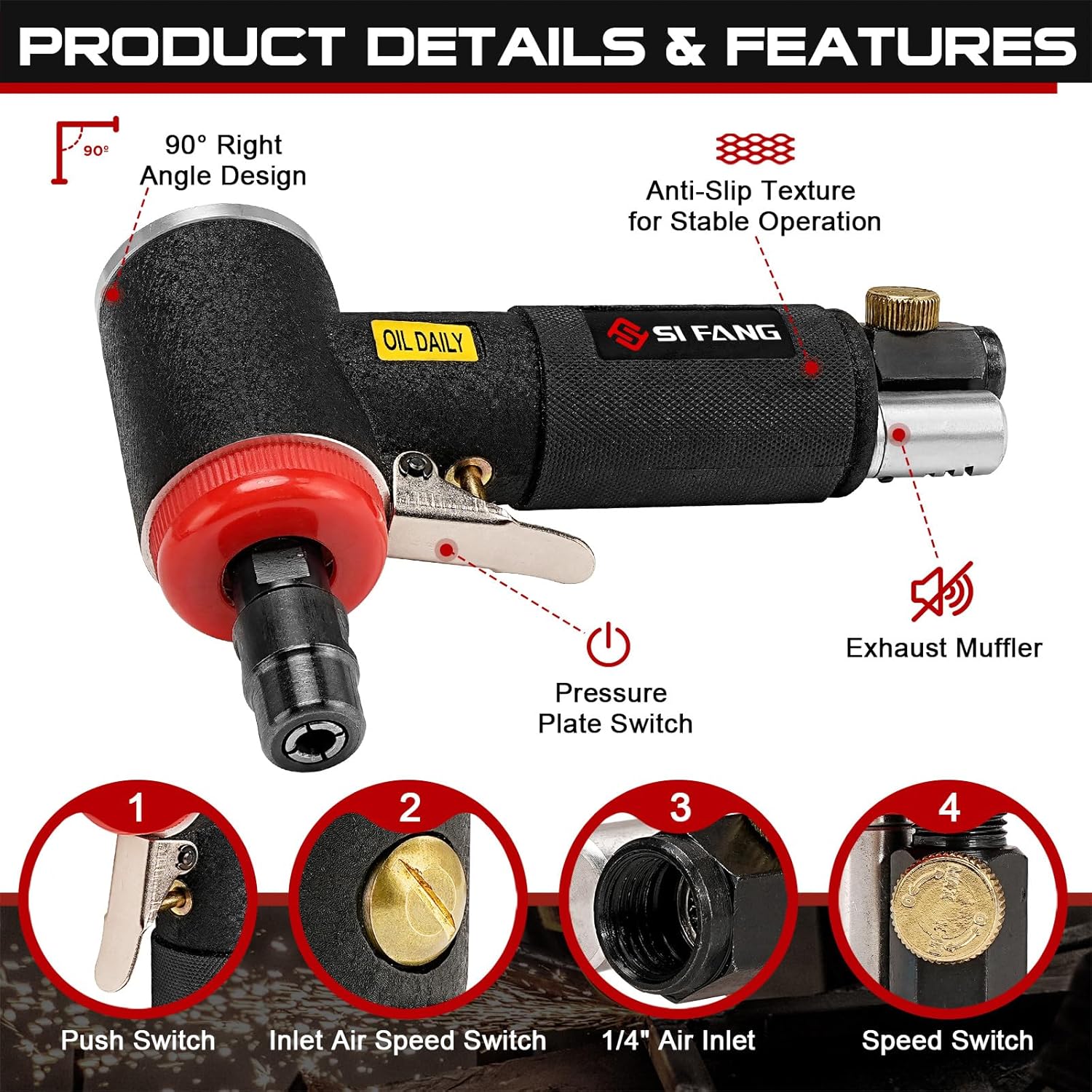 Mini Amoladora Angular Neumáti - Die Grinder 1/4 Inch Air reseña y precio