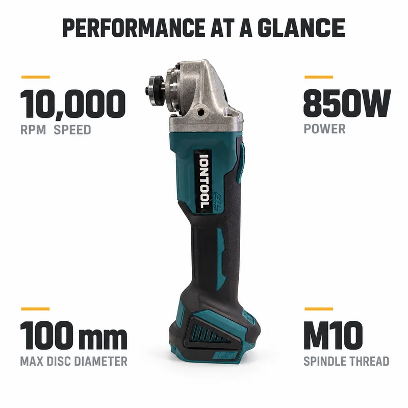 Amoladora Angular Inalámbrica  - Brushless Grinder 100Mm 850W reseña y precio