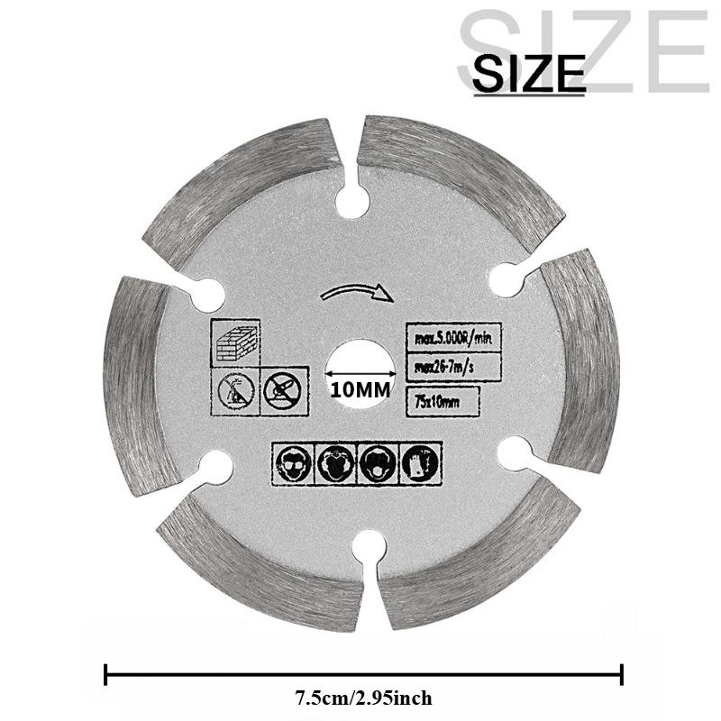 1/3 piezas Disco de corte de p - Angle Grinder Diamond Blade Concrete reseña y precio