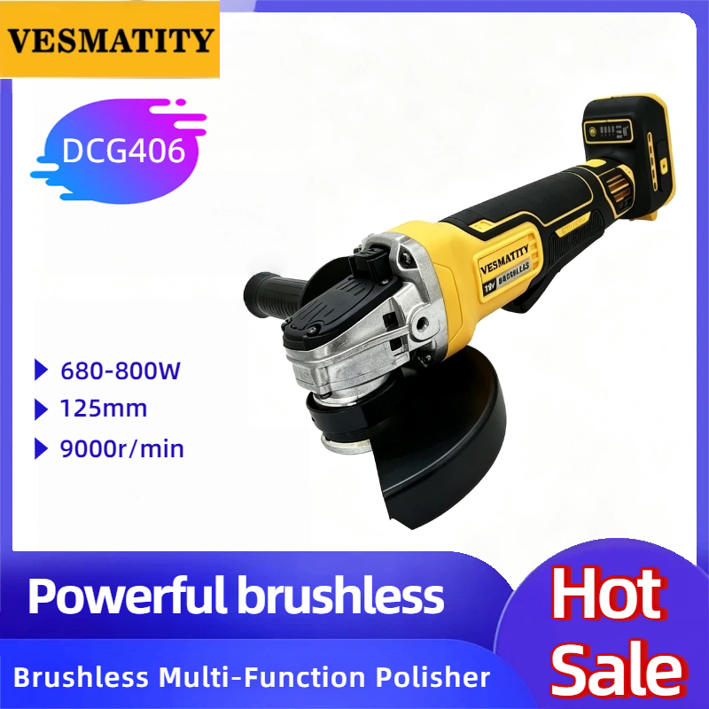 Amoladora Angular Inalámbrica  - Cordless Angle Grinder 125Mm Brushless reseña y precio