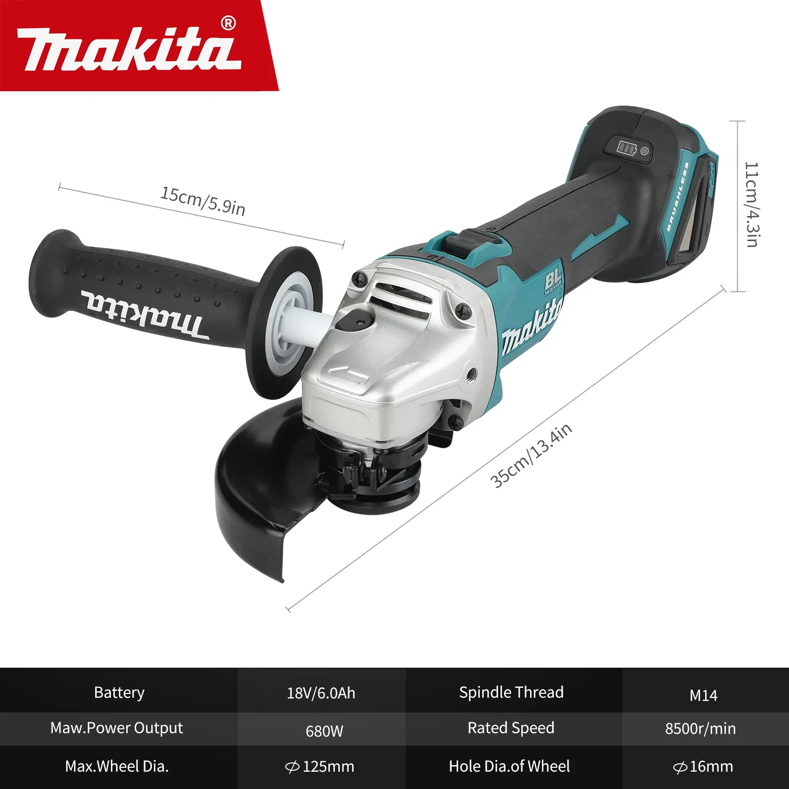 Amoladora Angular Inalámbrica  - Angle Grinder Variable Speed Corded reseña y precio