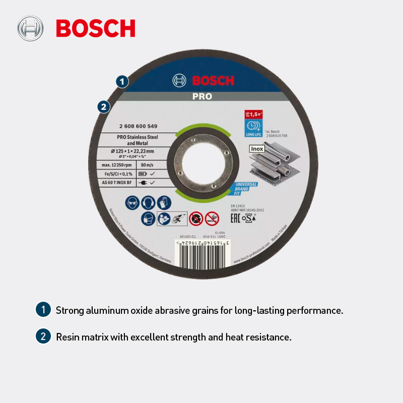 Disco de corte Bosch de 125mm, - Angle Grinder Cutting Disc 125Mm reseña y precio